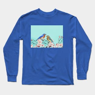 Eastern Bluebird Couple Long Sleeve T-Shirt